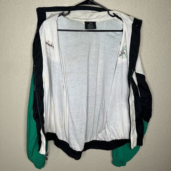 VTG 90’s Mitre Soccer Windbreaker Jacket Size L - Picture 4 of 5